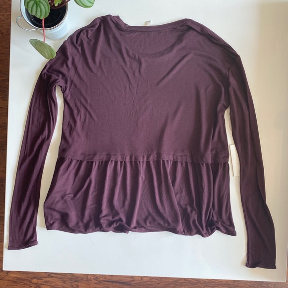 BNWT Aritzia Wilfred Descartes Long Sleeve Shirt Top in Hush - Picture 9 of 9